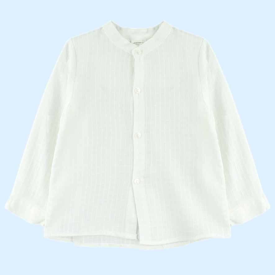 Camisa Blanca y Pantalon crema