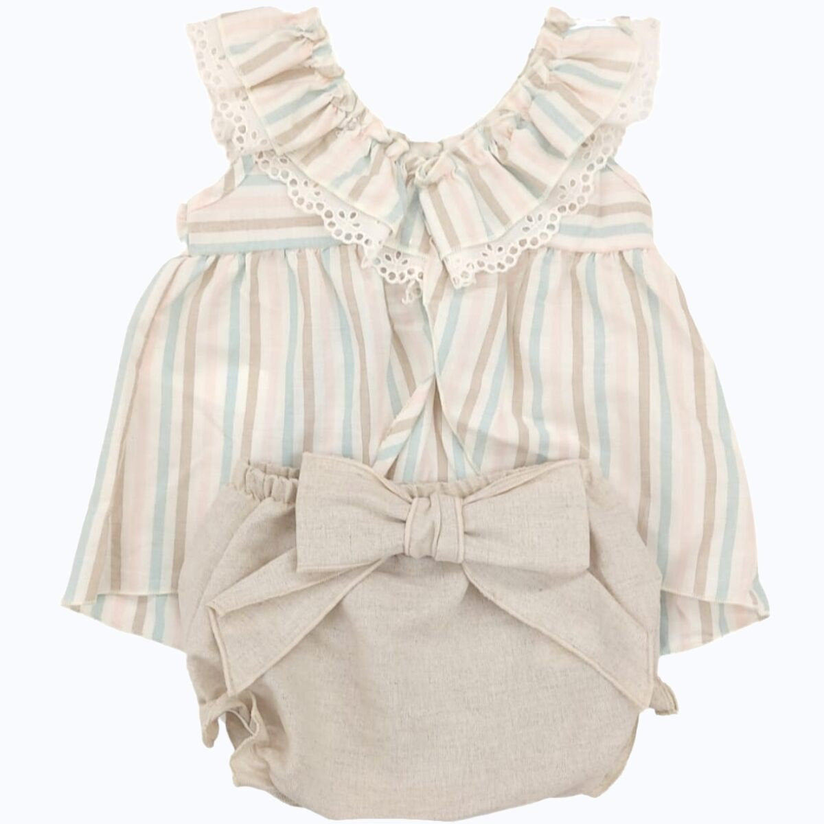Camisa Bordada con Rayas mistra