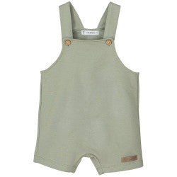 Baby boys mint overall buttoned romper