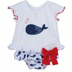 Girls t-shirt and swimnappy